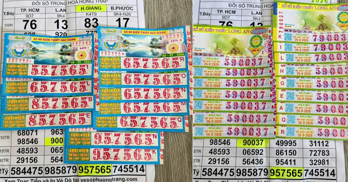 4 người cùng trúng hơn 4,4 tỉ xổ số miền Nam nhờ 9 tờ vé