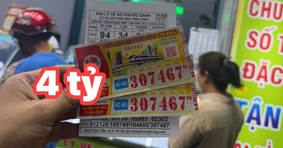 Công nhân trúng độc đắc 4 tỉ xổ số miền Nam, lãnh tiền ngay khi tan làm