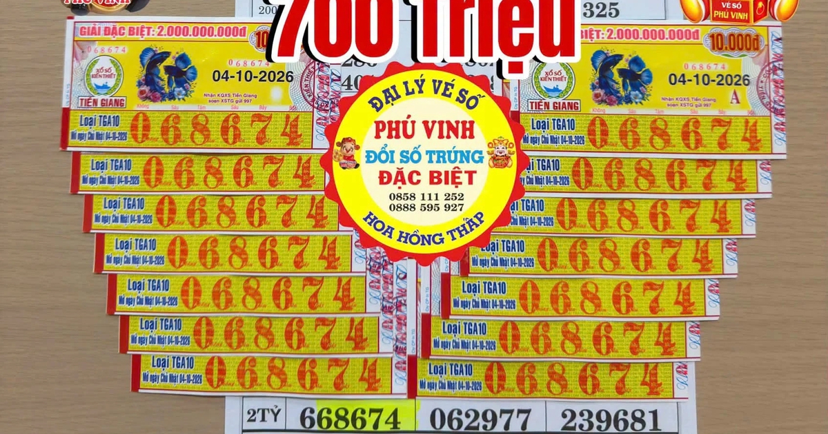 Đi đám cưới về tình cờ mua 14 tờ vé số, trúng lớn xổ số miền Nam