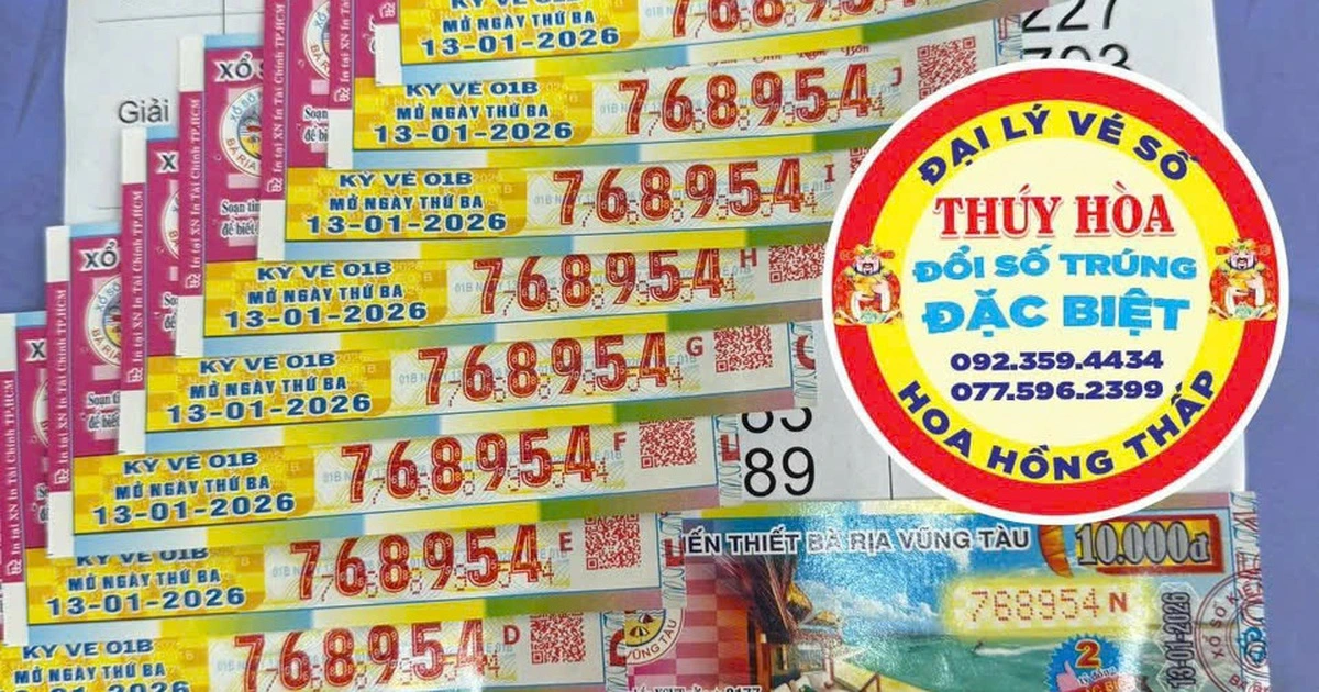 Khách TP.HCM mua 14 tờ, cho bạn 2 tờ: Trúng xổ số miền Nam ngày 13 tháng 1