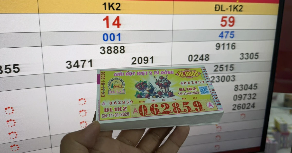 Xổ số miền Nam ngày 11 tháng 1: Tiếp tục có dãy số trúng 2 giải