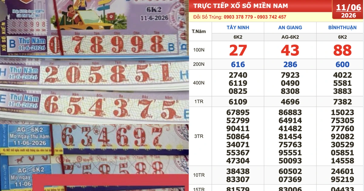Xổ số miền Nam ngày 11 tháng 6: Người trúng đài Bình Thuận nhận chuyển khoản